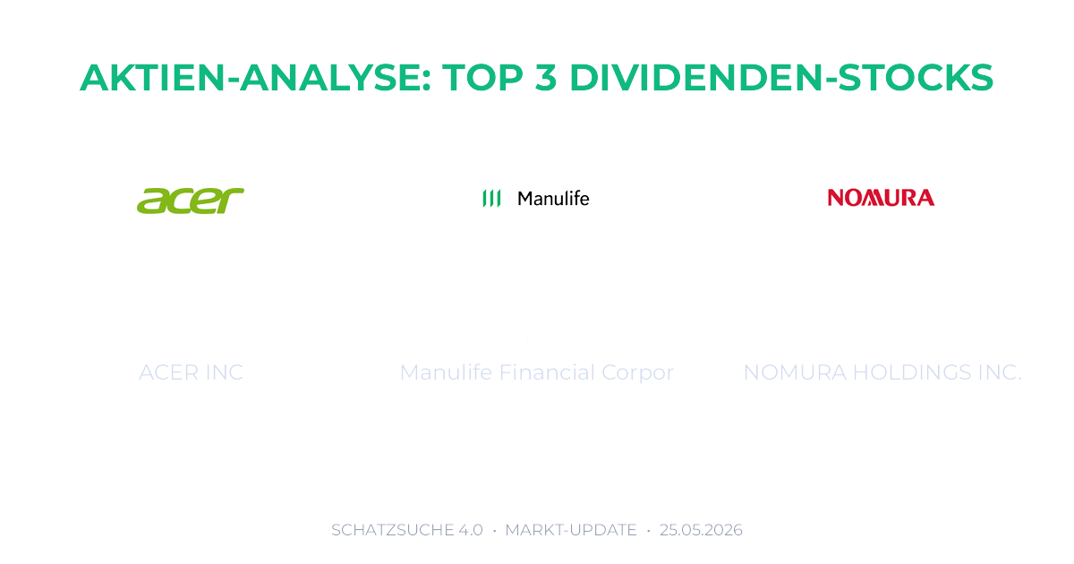 Geprüfte Aktienanalyse und Dividenden-Check für ACER, MANULIFE FINANCIAL CORP, NOMURA HOLDINGS INC