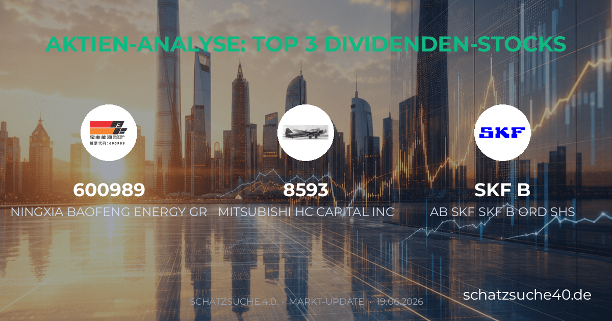 Geprüfte Aktienanalyse und Dividenden-Check für NINGXIA BAOFENG ENERGY GROUP LTD A, MITSUBISHI HC CAPITAL INC, SKF B