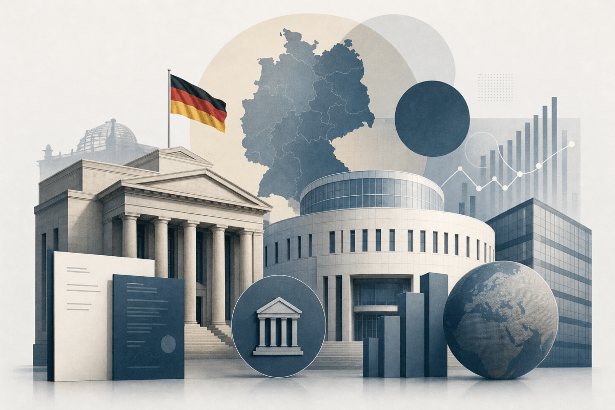 Abstrakte Illustration zu Mitteilungen von BaFin und Deutscher Bundesbank